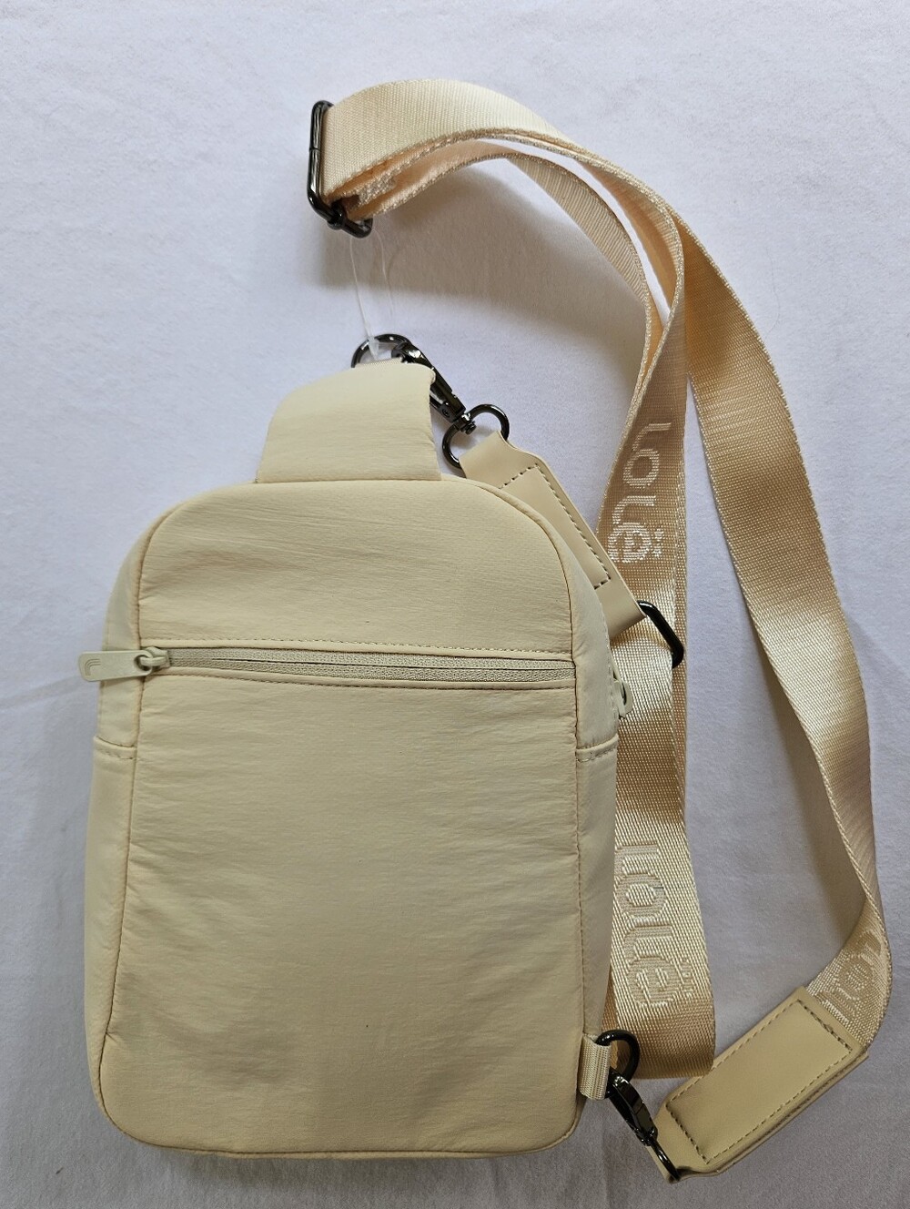 Lole Cream Crossbody Unisex Sling Bag NWOT